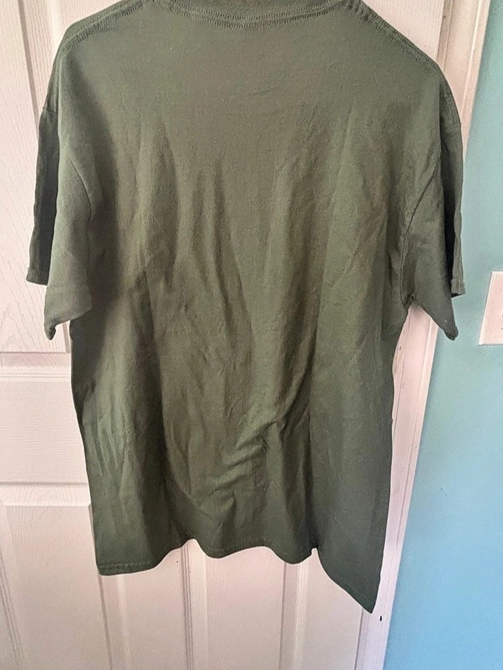 Ray Troll Bass Ackwards T-Shirt Graphic Tee in Green - Picture 3 of 6
